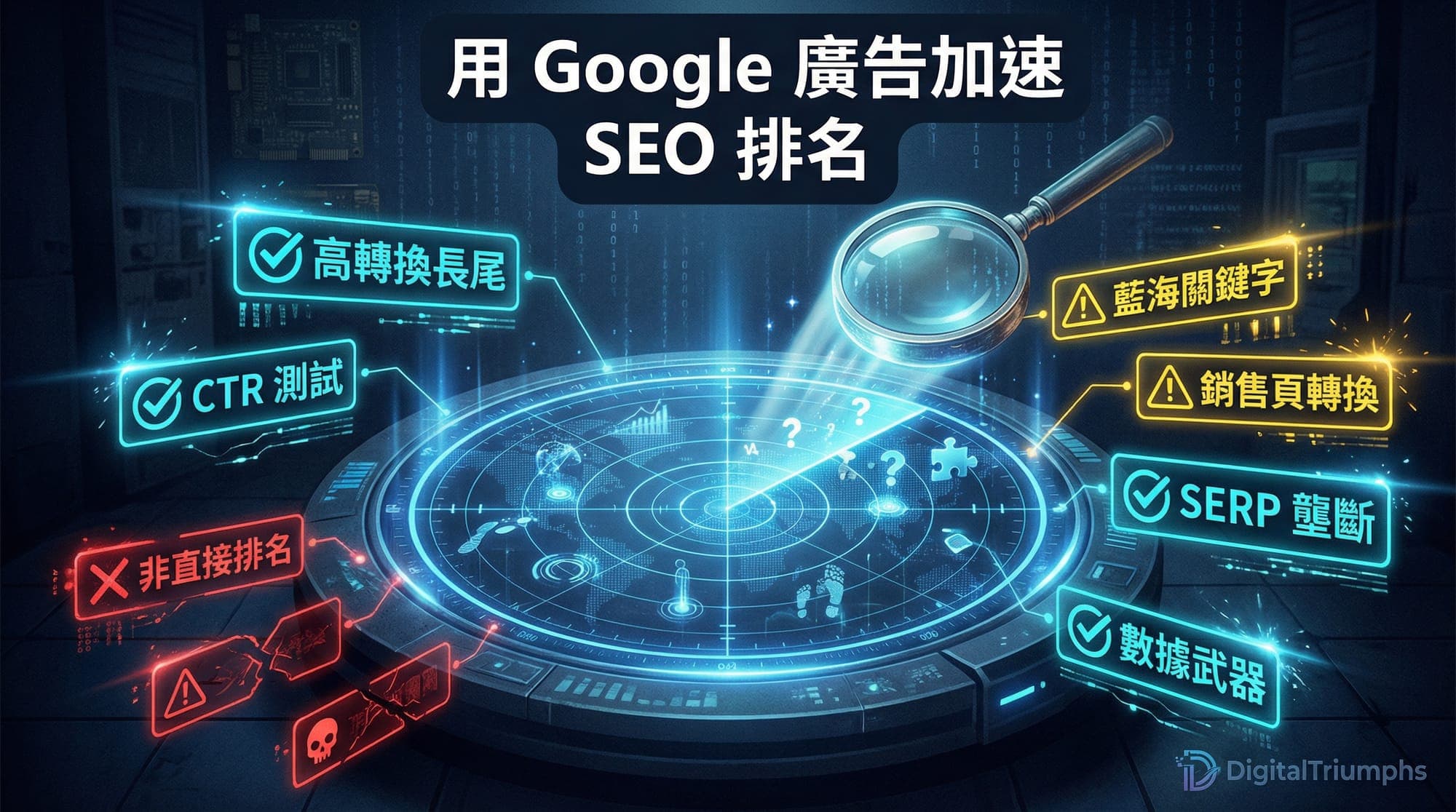 5 個方法用 Google Ads 數據加速 SEO 排名(2026 實戰)