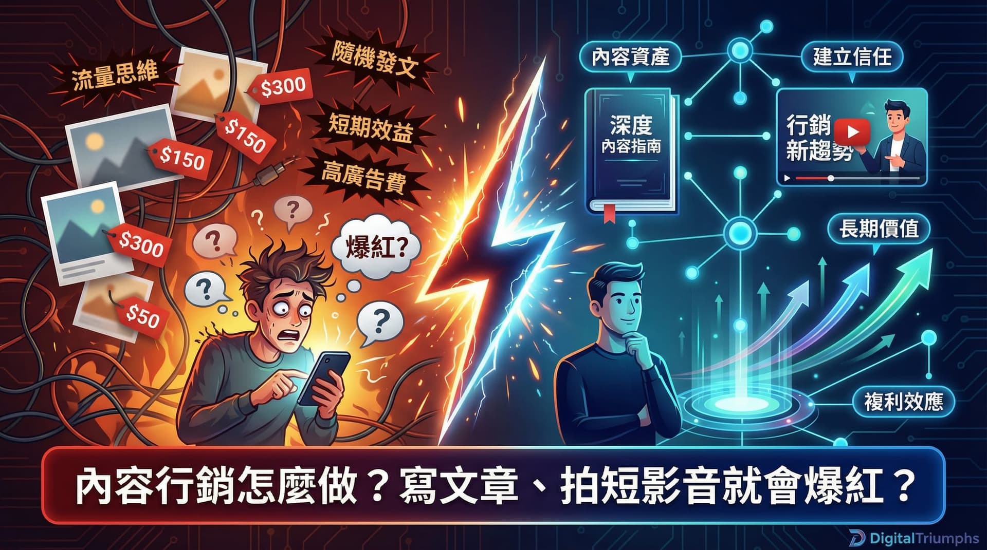 內容行銷怎麼做?6 大鐵律 + 完整策略,讓你的品牌自帶流量 | DigitalTriumphs