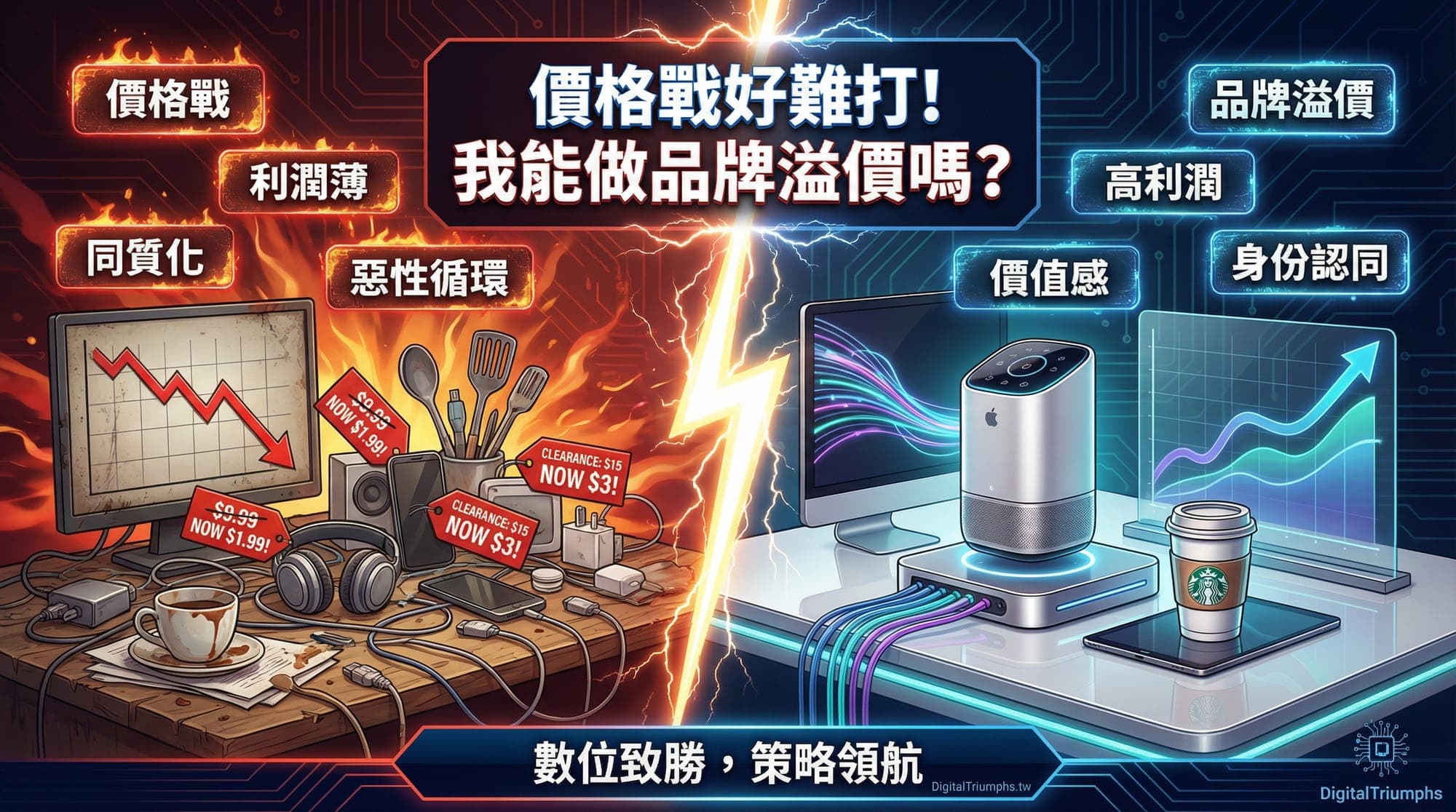 品牌溢價完整攻略:跳脫價格戰、提升利潤的實戰框架